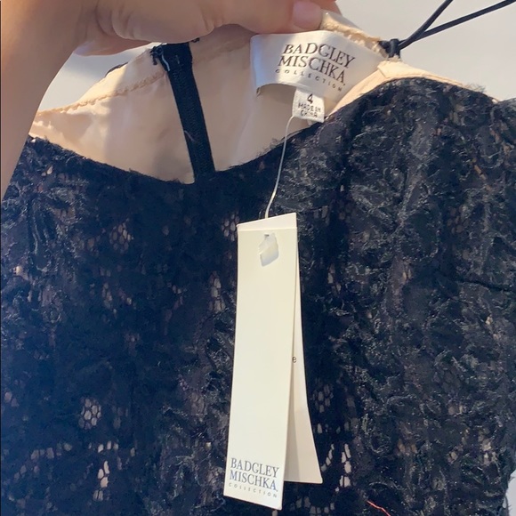 Badgley Mischka cocktail dress in black size 4 - Picture 7 of 16
